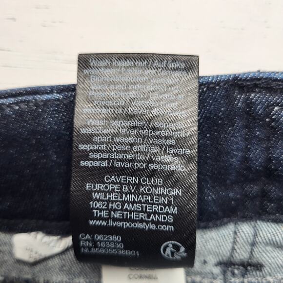 Liverpool Gia Glider Skinny Jeans Exposed Button Pull On Cornell Dark Wash 4 27 - Picture 10 of 10